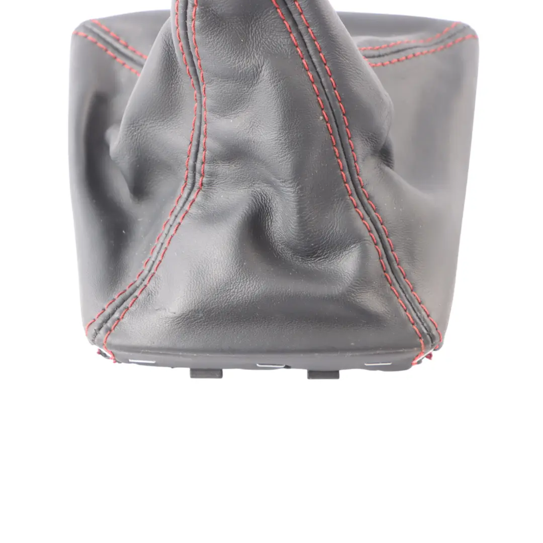 Knob Shifter Black Leather Red Accents 6 Speed to Mercedes C117 Gear with Part number A1763641810 Mercedes C117 Gear Knob Shifter Black Leather Red Accents 6 Speed - SKU A1763641810-1 - Part number A1763641810