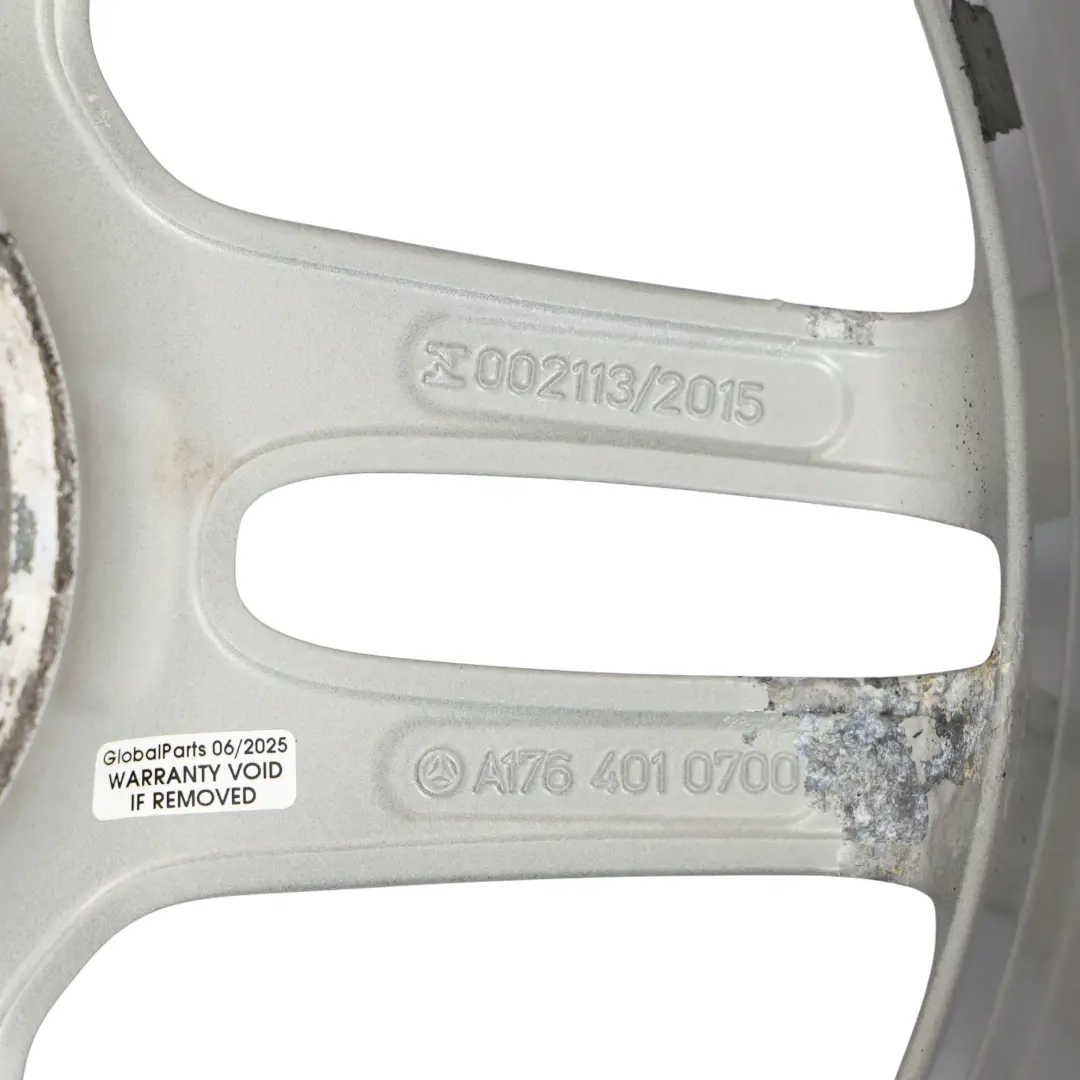 Mercedes W176 AMG Alloy Wheel Rim 18" ET:52 7,5J 5 Double Spoke - SKU A1764010700-1 - Part number A1764010700