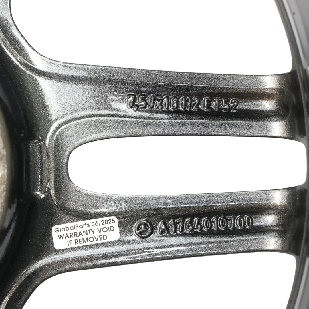 Alloy Wheel Rim 18" ET:52 7,5J 5 Double Spoke to Mercedes W176 AMG with Part number A1764010700 Mercedes W176 AMG Alloy Wheel Rim 18" ET:52 7,5J 5 Double Spoke - SKU A1764010700-4 - Part number A1764010700