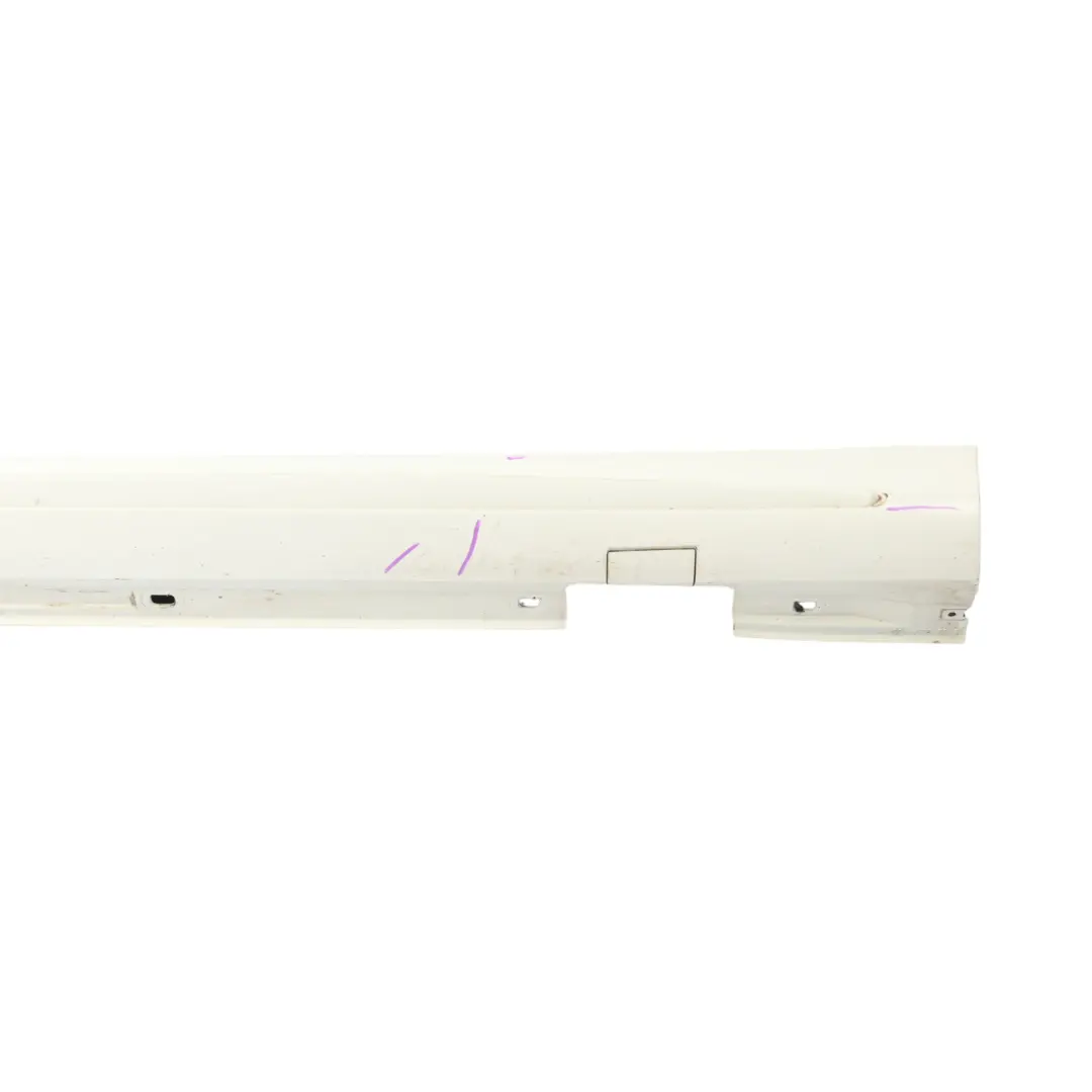 Side Skirt AMG Left N/S Door Sill Cover W246 Calcite White - 650 to Mercedes W176 with Part number A1766980054 Mercedes W176 Side Skirt AMG Left N/S Door Sill Cover W246 Calcite White - 650 - SKU A1766980054-CW2 - Part number A1766980054