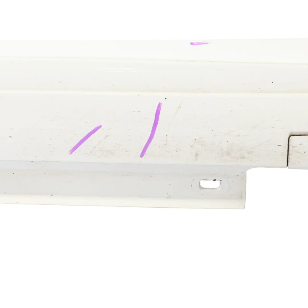 Side Skirt AMG Left N/S Door Sill Cover W246 Calcite White - 650 to Mercedes W176 with Part number A1766980054 Mercedes W176 Side Skirt AMG Left N/S Door Sill Cover W246 Calcite White - 650 - SKU A1766980054-CW2 - Part number A1766980054