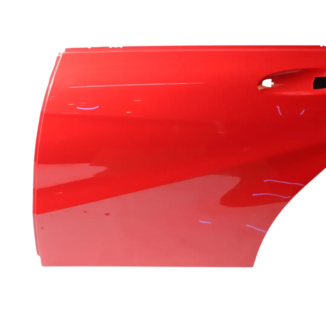 Door Rear Left N/S A-Class Jupiter Red - 589 to Mercedes W176 with Part number A1767300105 Mercedes W176 Door Rear Left N/S A-Class Jupiter Red - 589 - SKU A1767300105-JUR - Part number A1767300105