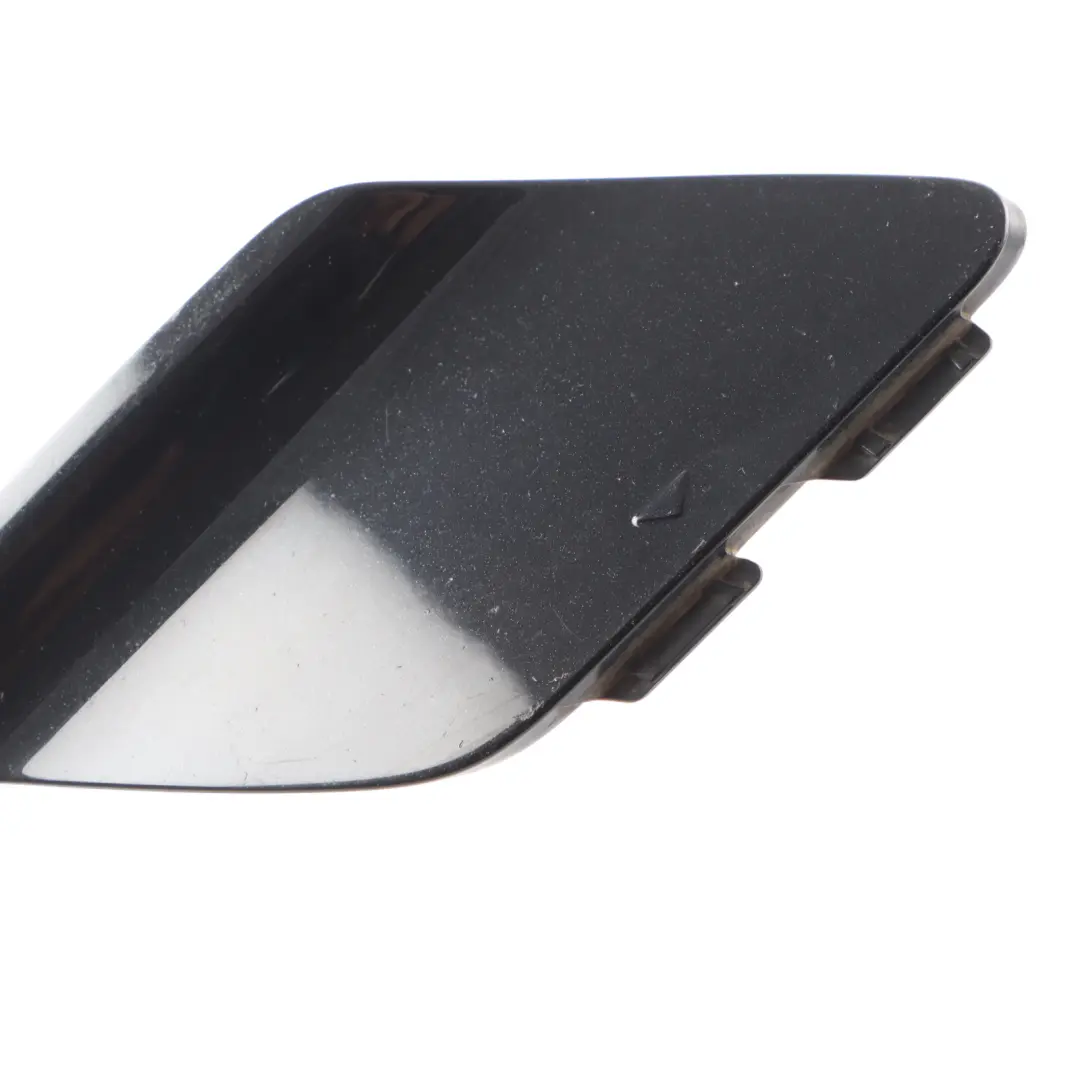 Front Bumper Tow Eye Hook Cover Kosmos Black - 191 to Mercedes W176 with Part number A1768851022 Mercedes W176 Front Bumper Tow Eye Hook Cover Kosmos Black - 191 - SKU A1768851022-KB - Part number A1768851022