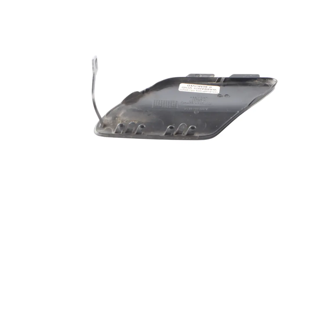 Front Bumper Tow Eye Hook Cover Kosmos Black - 191 to Mercedes W176 with Part number A1768851022 Mercedes W176 Front Bumper Tow Eye Hook Cover Kosmos Black - 191 - SKU A1768851022-KB - Part number A1768851022