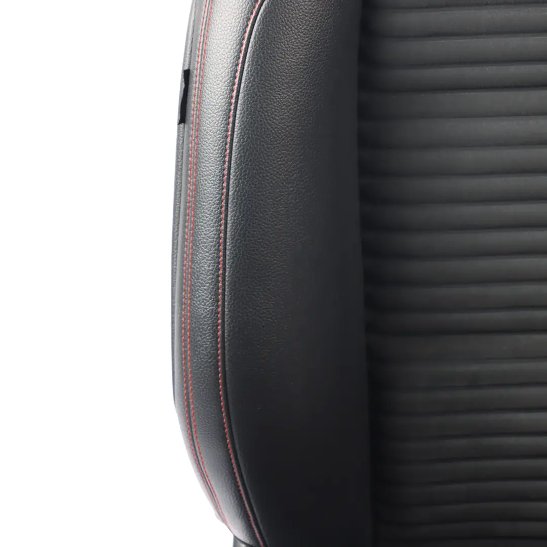  Front Seat Mercedes X117 W176 Heated Right O/S Microfiber Leather Black Red - SKU A1769109201-4 - Part number A1769109201