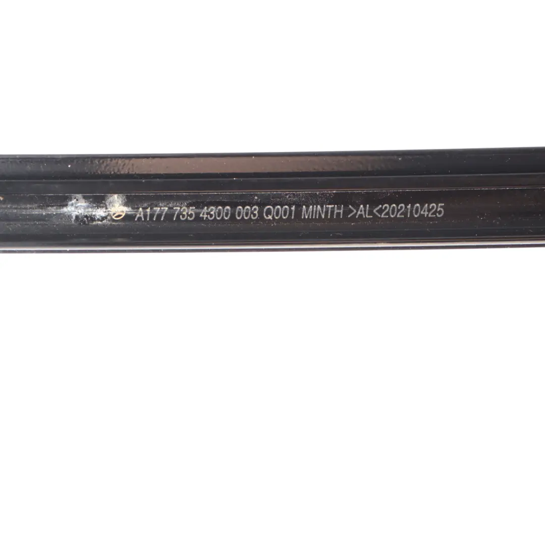 Door Window Strip Trim Panel Cover Rear Left N/S to Mercedes W177 with Part number A1777354300 Mercedes W177 Door Window Strip Trim Panel Cover Rear Left N/S - SKU A1777354300 - Part number A1777354300