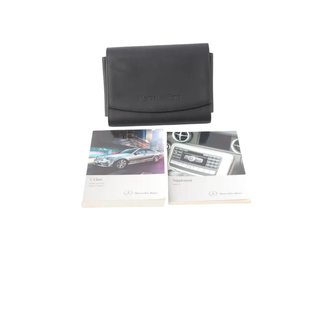 Mercedes W204 Owner's Handbook Instructions Booklet Pouch Case Wallet Set - SKU A2045843283 - Part number A2045843283