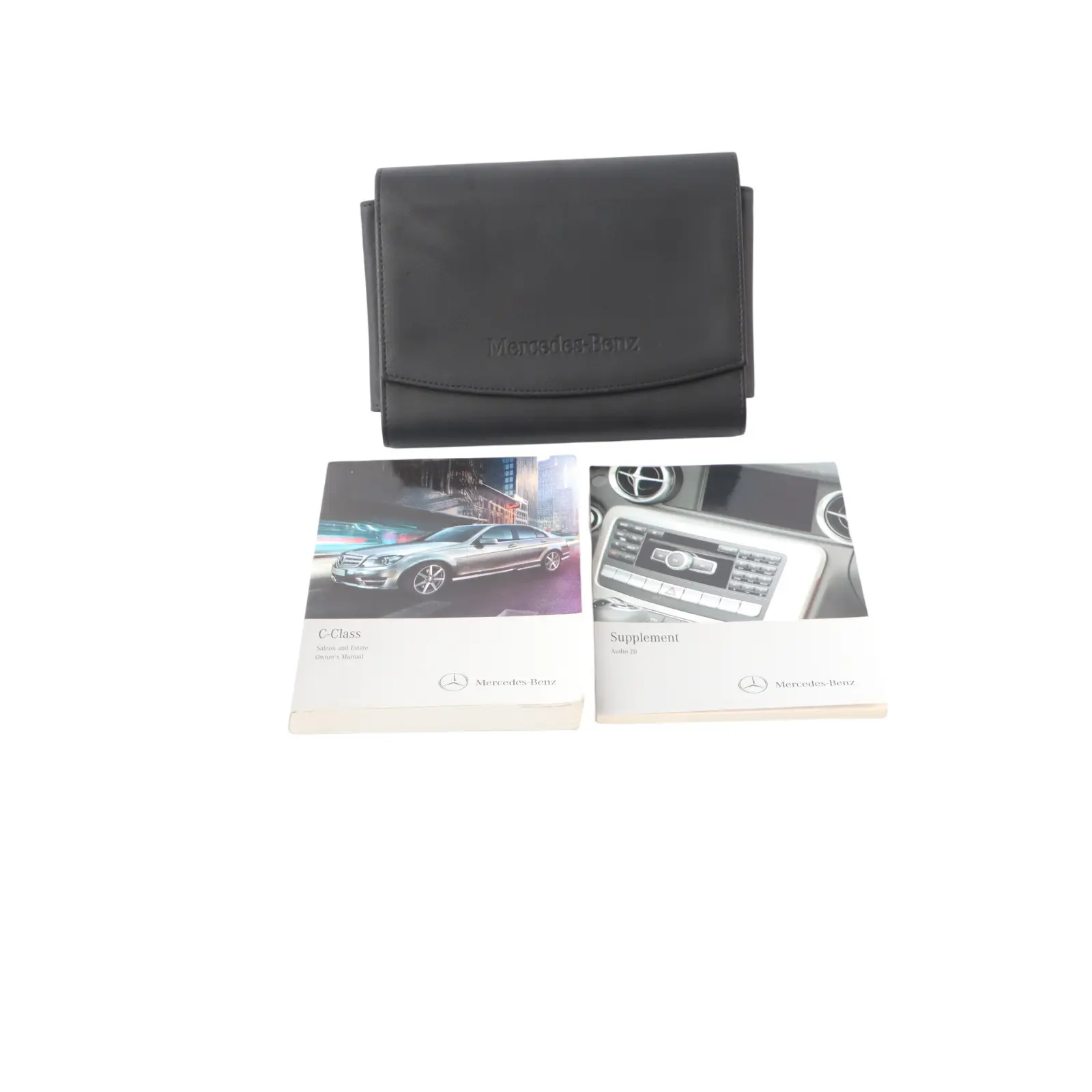 Mercedes W204 Owner's Handbook Instructions Booklet Pouch Case Wallet Set