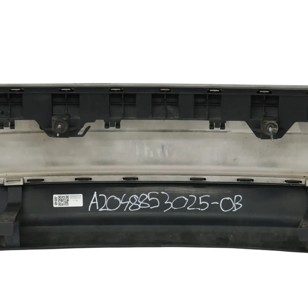 Bumper Trim Panel AMG Obsidian Black Metallic - 197 to Mercedes W204 Rear with Part number A2048853025 Mercedes W204 Rear Bumper Trim Panel AMG Obsidian Black Metallic - 197 - SKU A2048853025-OB - Part number A2048853025