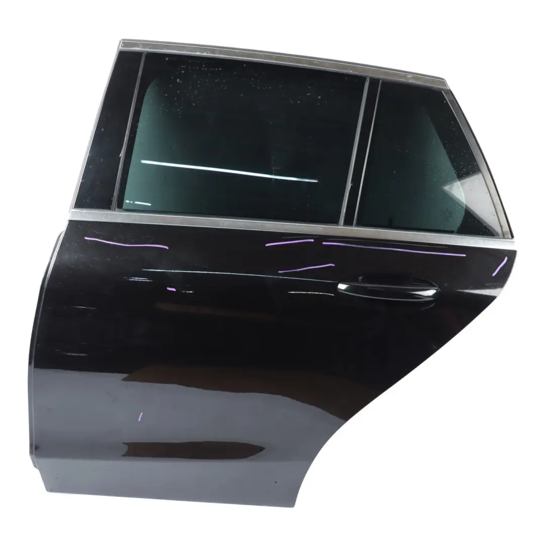 Mercedes S205 Door Rear Left N/S Obsidian Black Metallic - 197 - SKU A2057300305-OB - Part number A2057300305