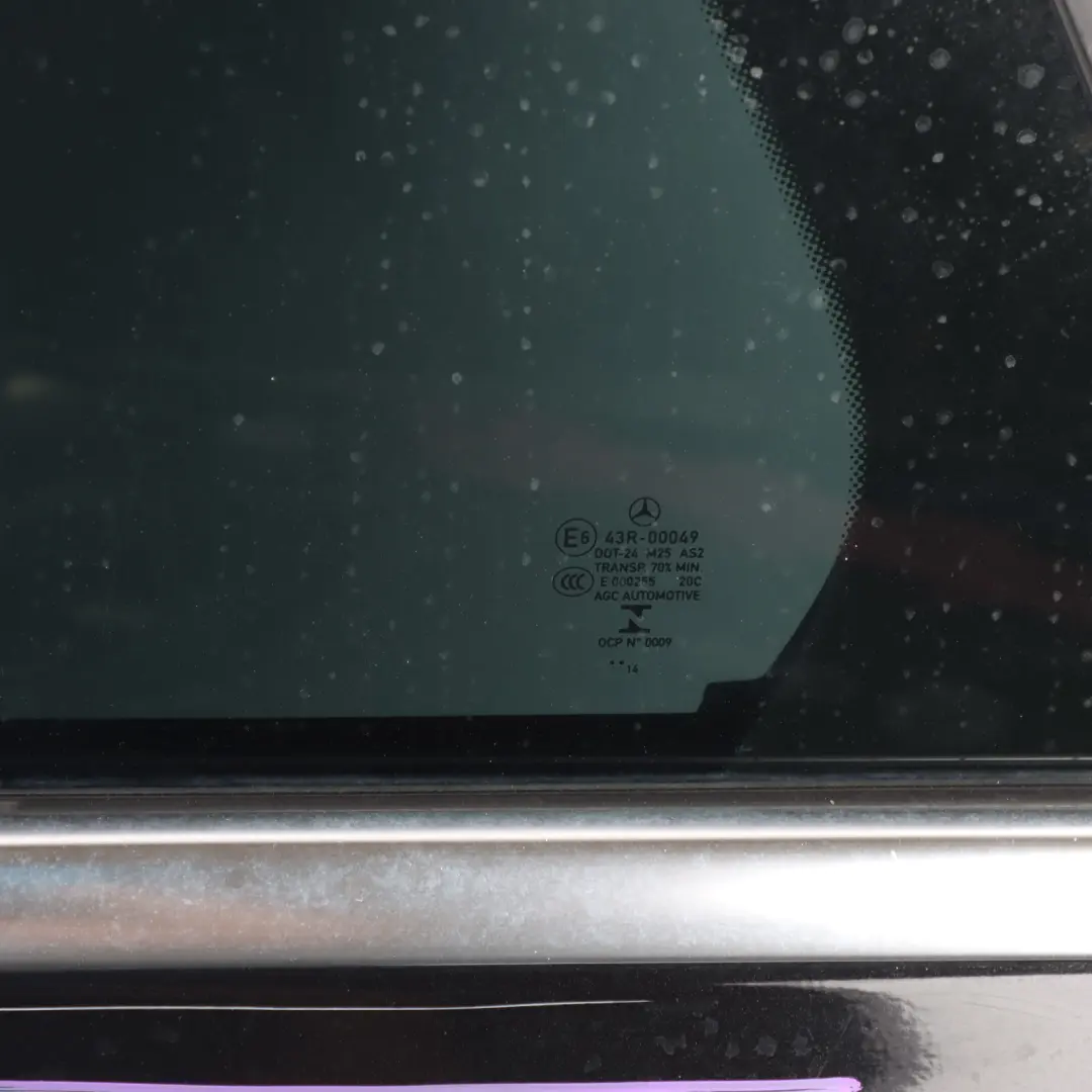 Door Rear Left N/S Obsidian Black Metallic - 197 to Mercedes S205 with Part number A2057300305 Mercedes S205 Door Rear Left N/S Obsidian Black Metallic - 197 - SKU A2057300305-OB - Part number A2057300305