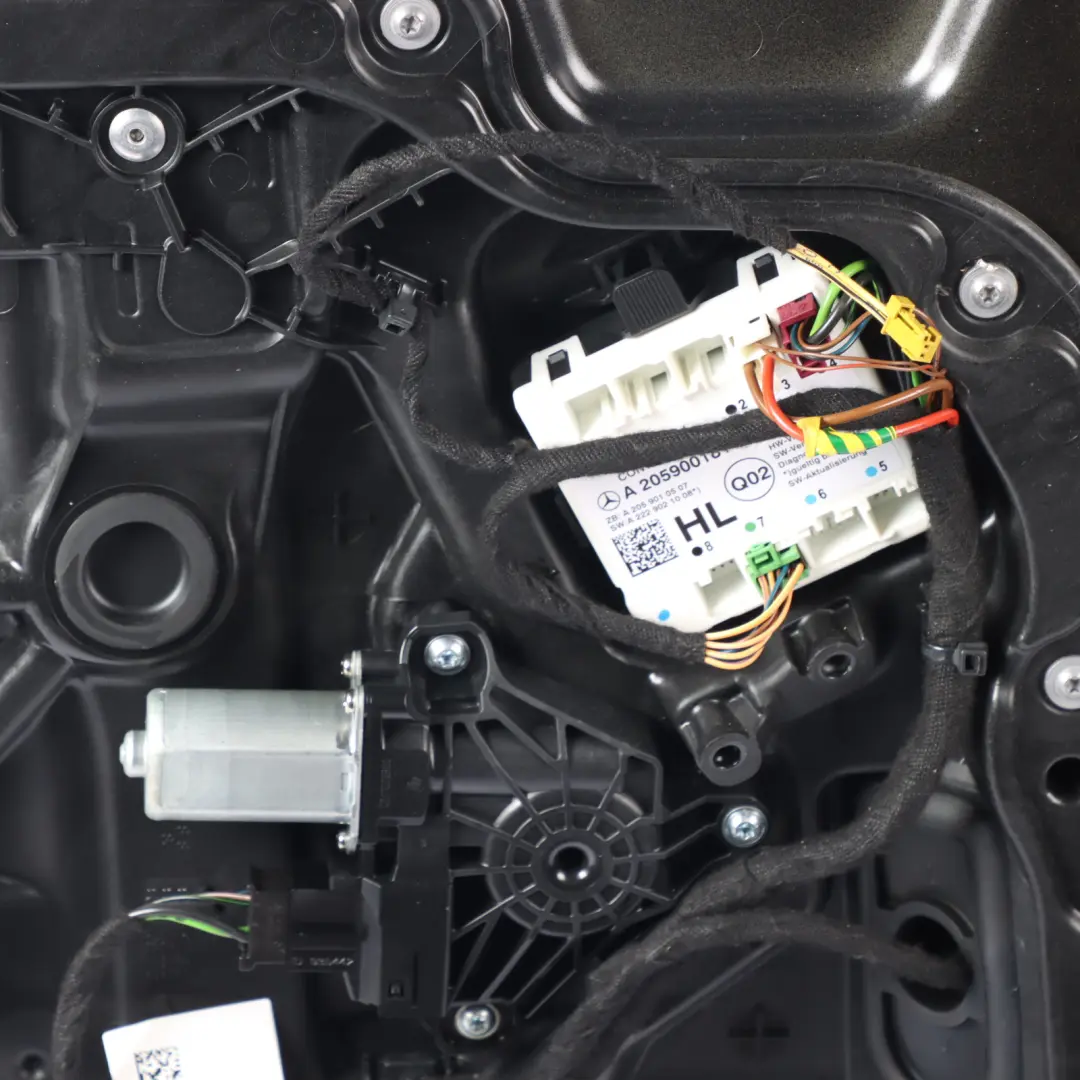 Door Rear Left N/S Obsidian Black Metallic - 197 to Mercedes S205 with Part number A2057300305 Mercedes S205 Door Rear Left N/S Obsidian Black Metallic - 197 - SKU A2057300305-OB - Part number A2057300305