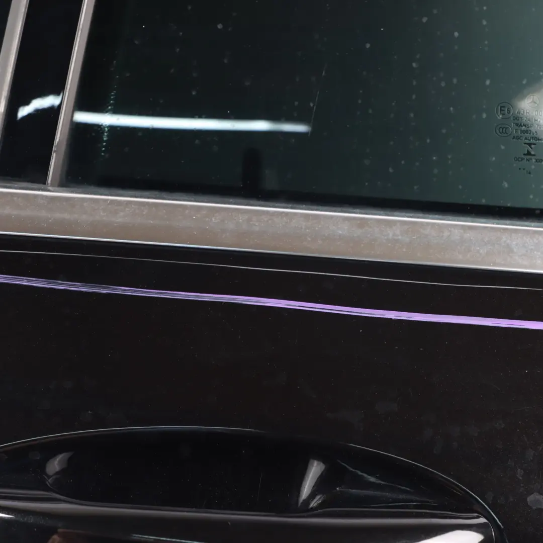 Door Rear Left N/S Obsidian Black Metallic - 197 to Mercedes S205 with Part number A2057300305 Mercedes S205 Door Rear Left N/S Obsidian Black Metallic - 197 - SKU A2057300305-OB - Part number A2057300305