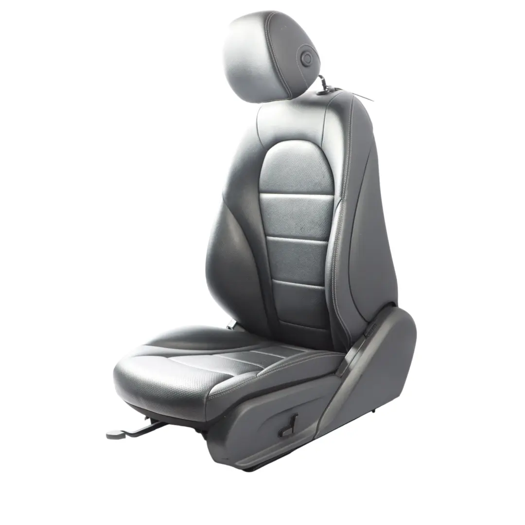 Mercedes W205 Front Seat Left N/S Heated Interior Imitation Leather Black - SKU A2059101147-3 - Part number A2059101147