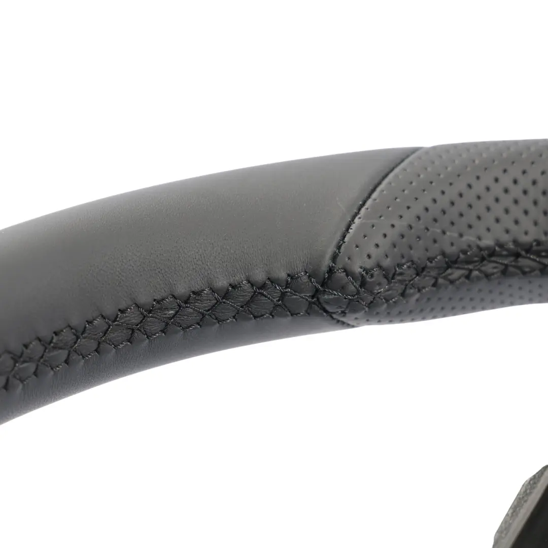 Volante Mercedes W212 NUOVO in Pelle Nera con Filetti Neri Paddle Shift - SKU A2074601203-2 - Numero di parte A2074601203