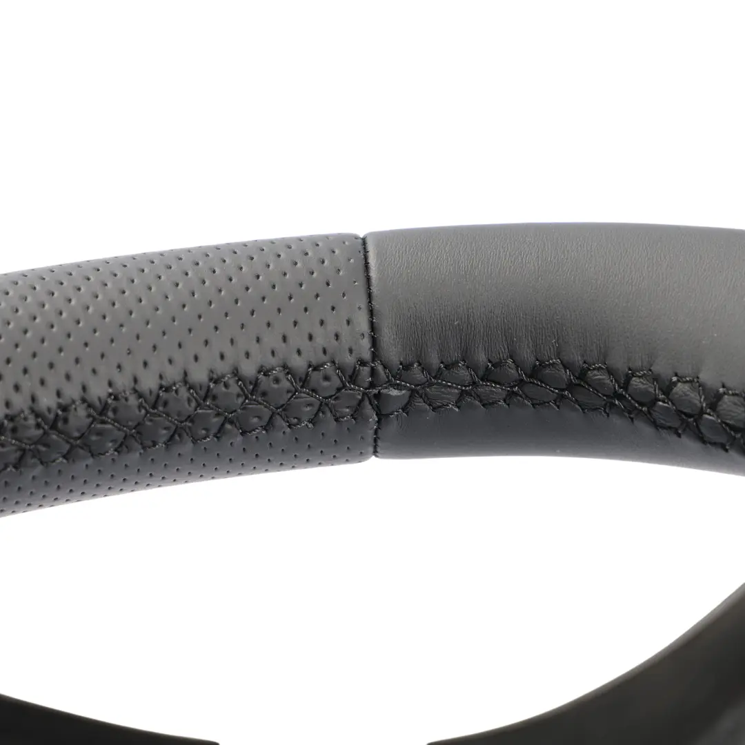  Volant Mercedes W212 NOUVEAU Cuir Noir avec Fils Noirs Paddle Shift - SKU A2074601203-2 - Numéro de pièce A2074601203