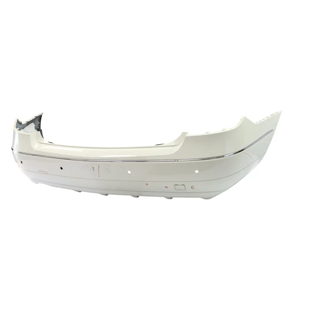 W207 Rear Bumper Trim Panel Covering Calcite White - 650 to Mercedes with Part number A2078801247 Mercedes W207 Rear Bumper Trim Panel Covering Calcite White - 650 - SKU A2078801247-CW - Part number A2078801247