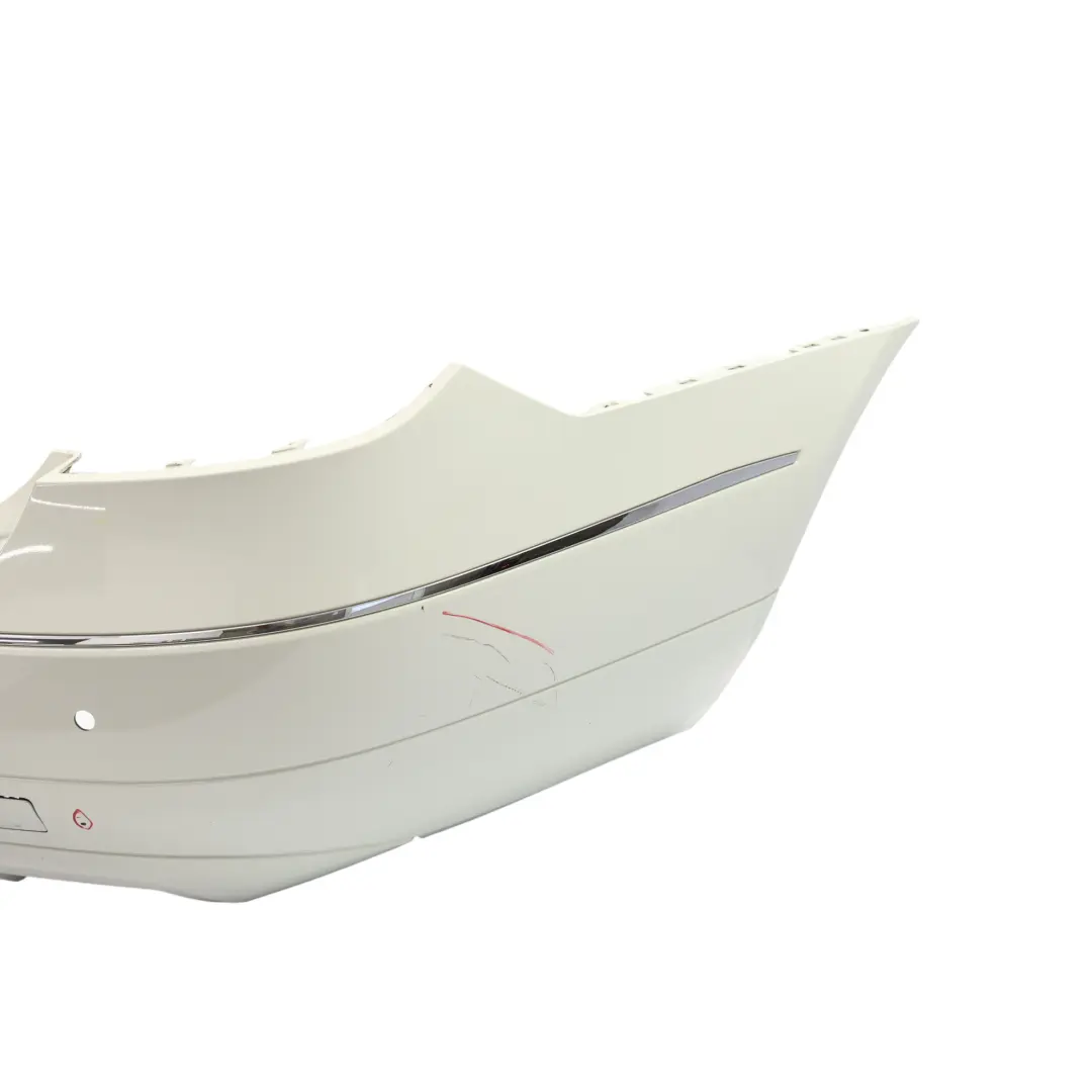 W207 Rear Bumper Trim Panel Covering Calcite White - 650 to Mercedes with Part number A2078801247 Mercedes W207 Rear Bumper Trim Panel Covering Calcite White - 650 - SKU A2078801247-CW - Part number A2078801247