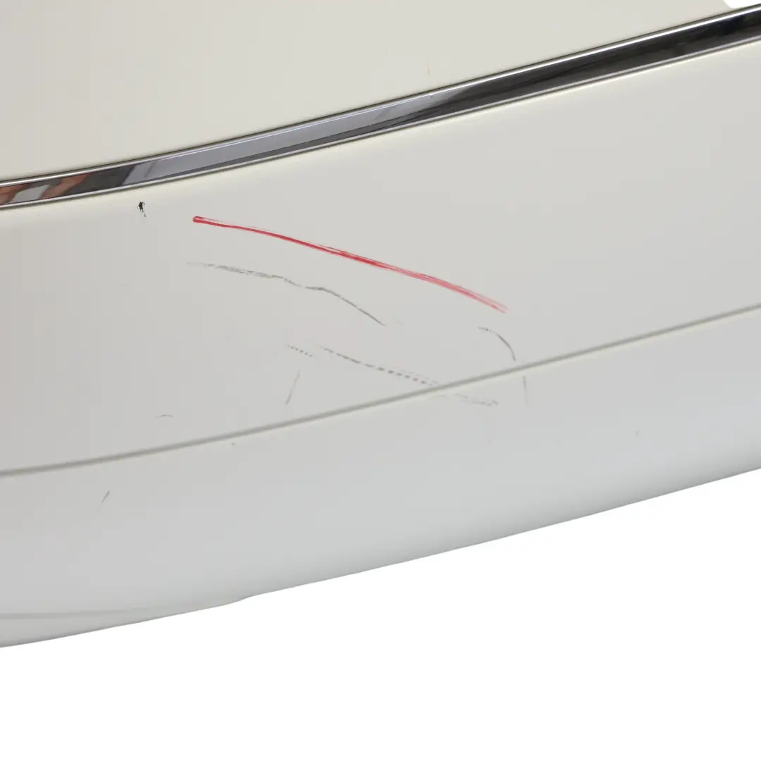 W207 Rear Bumper Trim Panel Covering Calcite White - 650 to Mercedes with Part number A2078801247 Mercedes W207 Rear Bumper Trim Panel Covering Calcite White - 650 - SKU A2078801247-CW - Part number A2078801247