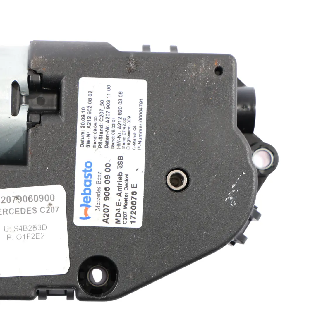 Schiebedach Steuer Gerät Mercedes C207 W212 Motor Antrieb für mit Teilenummer A2079060900 Schiebedach Steuer Gerät Mercedes C207 W212 Motor Antrieb - SKU A2079060900 - Teilenummer A2079060900