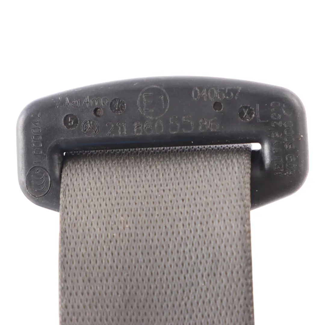 Seat Belt Mercedes C219 W211 Front Seat Belt Left N/S Black - SKU A2118605586-1 - Part number A2118605586