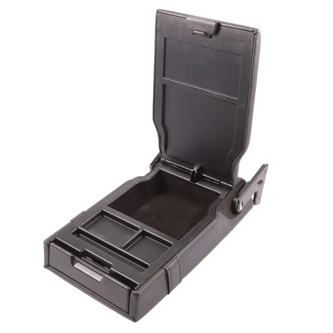 Mercedes W211 Apoyabrazos Trasero Apoyabrazos Asiento Trasero Cuero Negro - SKU A2119701630 - Número de pieza A2119701630