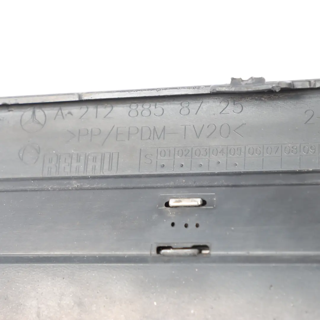 Bumper Lower Diffuser Trim Panel Cover Avantgarde A2038856425 to Mercedes W212 Rear with Part number A2128858725 Mercedes W212 Rear Bumper Lower Diffuser Trim Panel Cover Avantgarde A2038856425 - SKU A2128858725-1 - Part number A2128858725