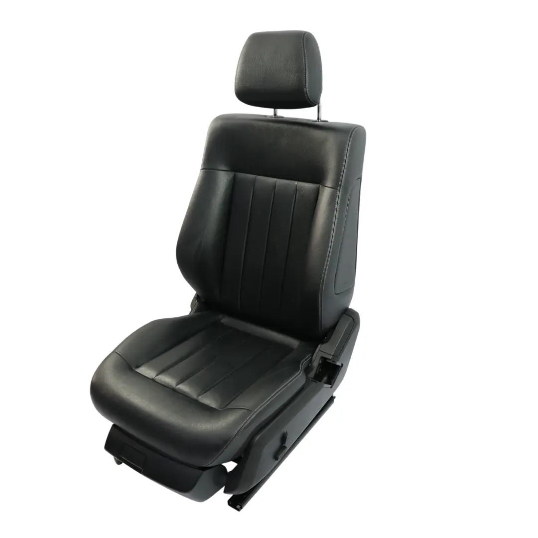 Mercedes W212 Sedile Anteriore Riscaldato Memoria Nera Nappa Sinistra Elettrico - SKU A2129101306 - Numero di parte A2129101306