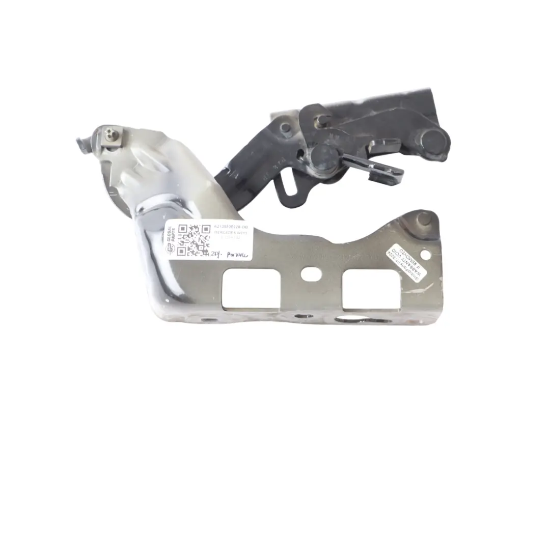 Hood Hinge Front Right O/S Obsidian Black Metallic - 197 to Mercedes W213 S213 with Part number A2138800228 Mercedes W213 S213 Hood Hinge Front Right O/S Obsidian Black Metallic - 197 - SKU A2138800228-OB - Part number A2138800228
