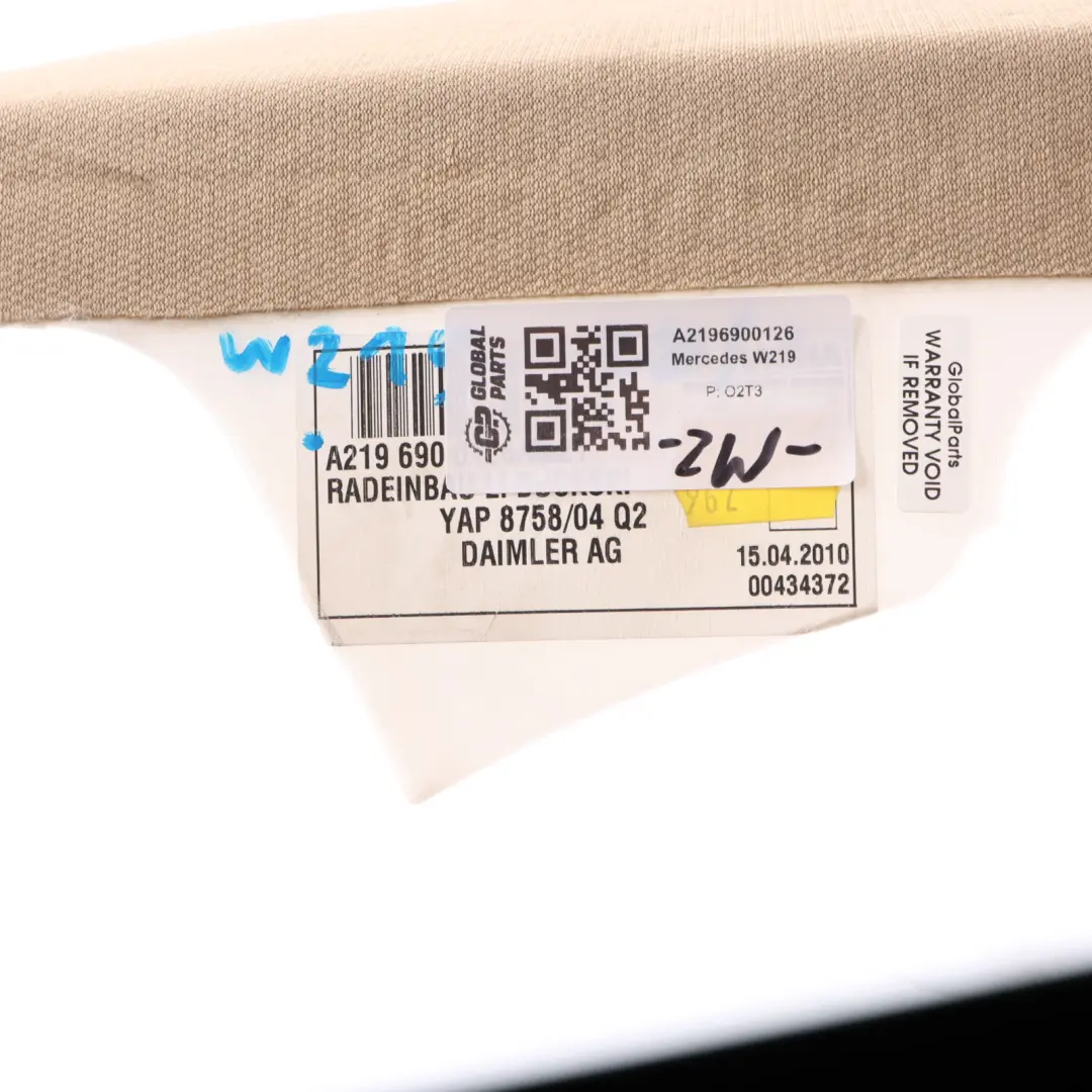 W219 Intérieur Colonne Arrière Gauche Cache Panneau pour Mercedes CLS à propos du numéro de pièce A2196900126 Mercedes CLS W219 Intérieur Colonne Arrière Gauche Cache Panneau - SKU A2196900126 - Numéro de pièce A2196900126