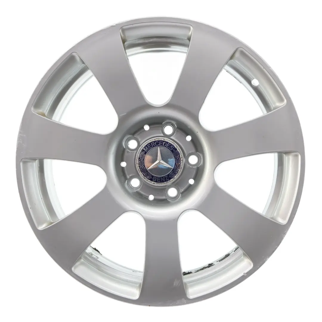 Mercedes W216 W221 Silver Alloy Wheel Rim 17" 8J ET:43 - SKU A2214010202-3 - Part number A2214010202
