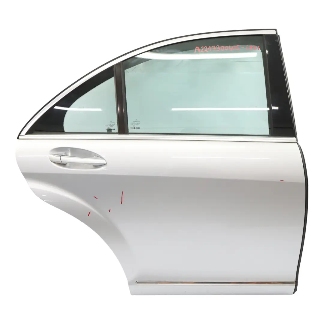 Drzwi Prawe Tylne Iridium Silver Srebrny Metalik - 775 do Mercedes W221 o numerze A2217300405 Mercedes W221 Drzwi Prawe Tylne Iridium Silver Srebrny Metalik - 775 - SKU A2217300405-IRS1 - Numer Części A2217300405
