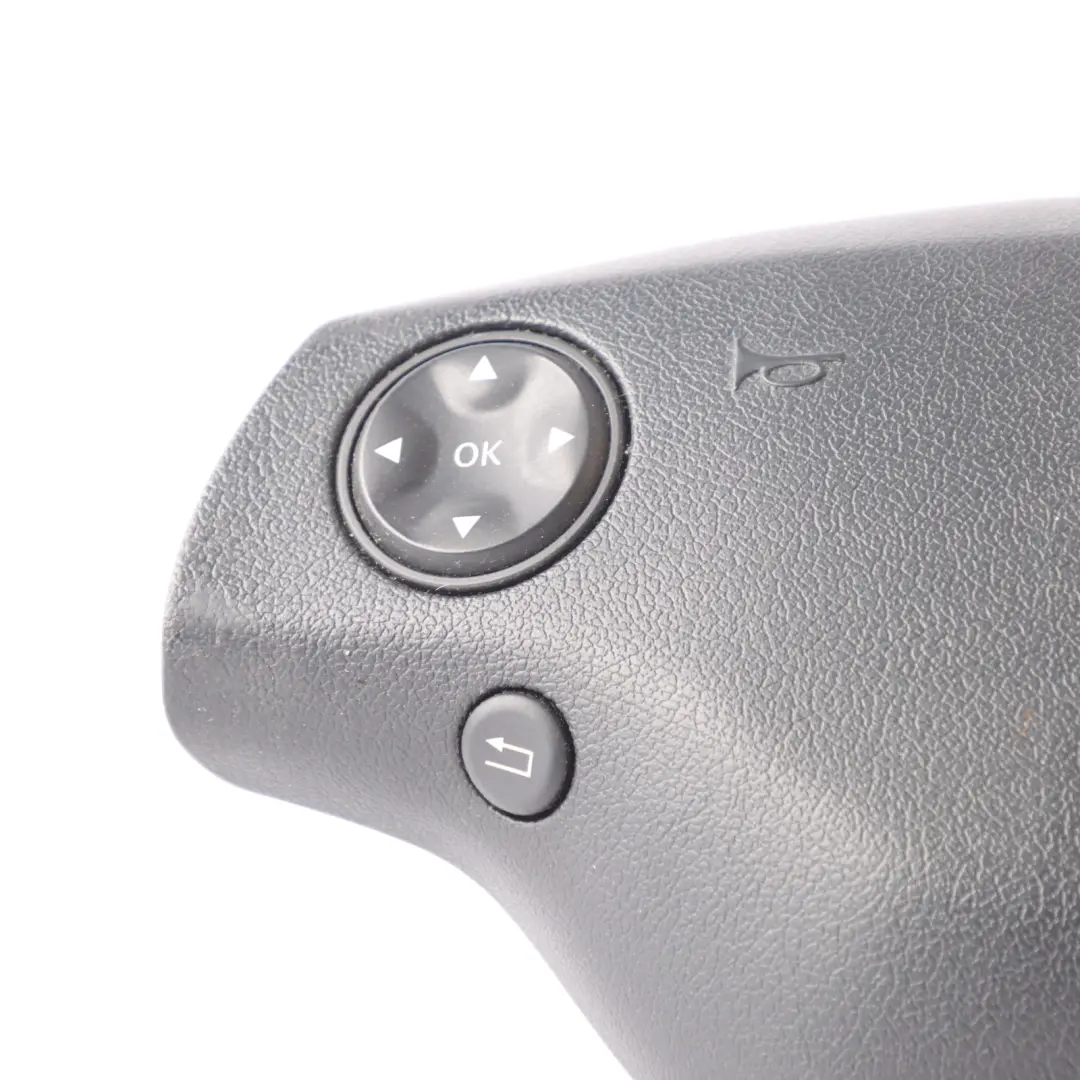 Mercedes W221 Steering Wheel Air Module Buttons Leather Black - SKU A2218600502-1 - Part number A2218600502