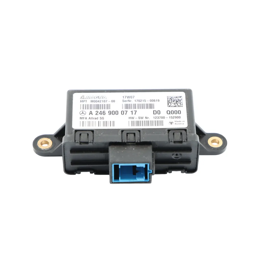 Allradantrieb Steuergerät Modul ECU MFA für Mercedes C117 X156 mit Teilenummer A2469000717 Mercedes C117 X156 Allradantrieb Steuergerät Modul ECU MFA - SKU A2469000717 - Teilenummer A2469000717