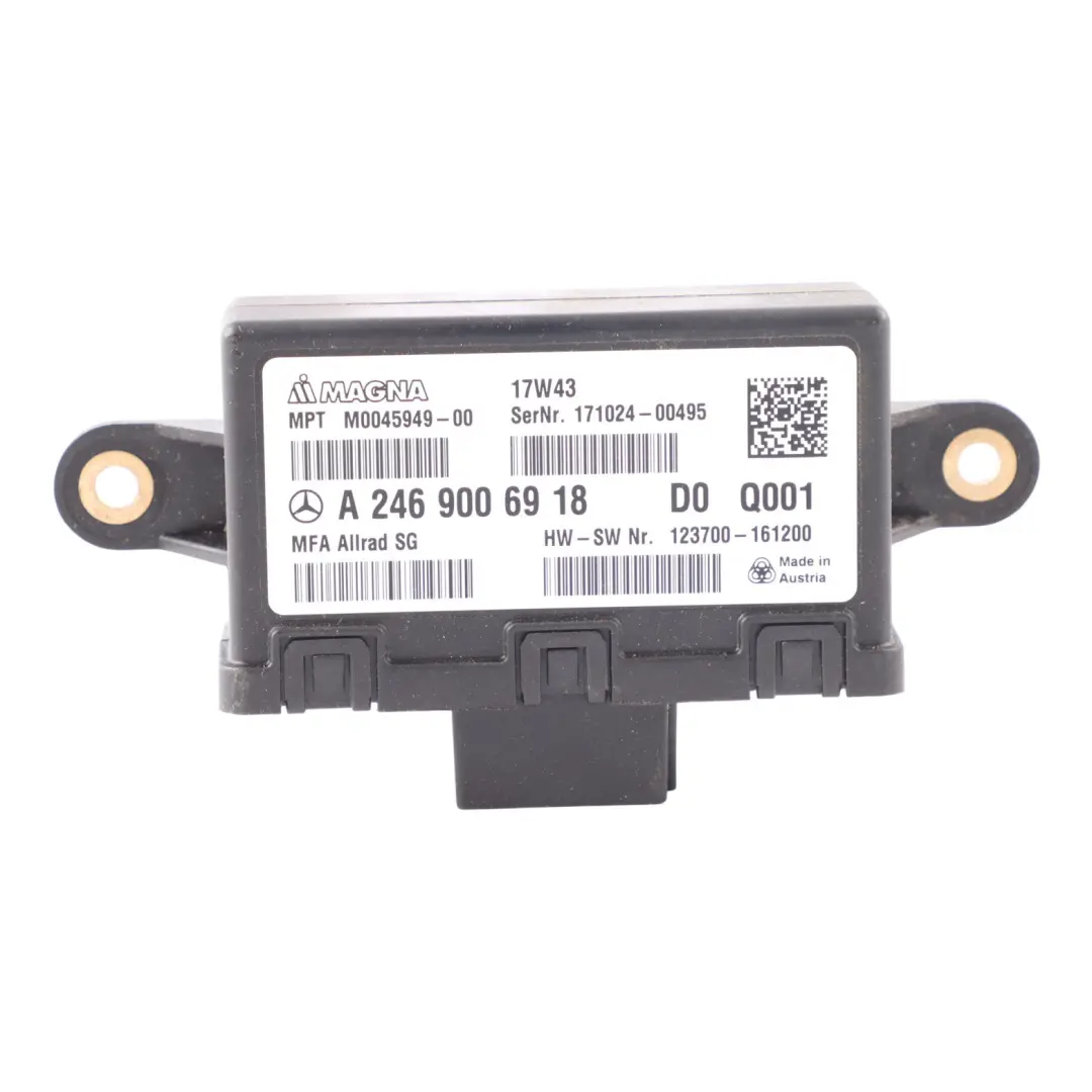 Control Unit Module ECU MFA to Mercedes C117 X156 All Wheel Drive with Part number A2469006918 Mercedes C117 X156 All Wheel Drive Control Unit Module ECU MFA - SKU A2469006918 - Part number A2469006918