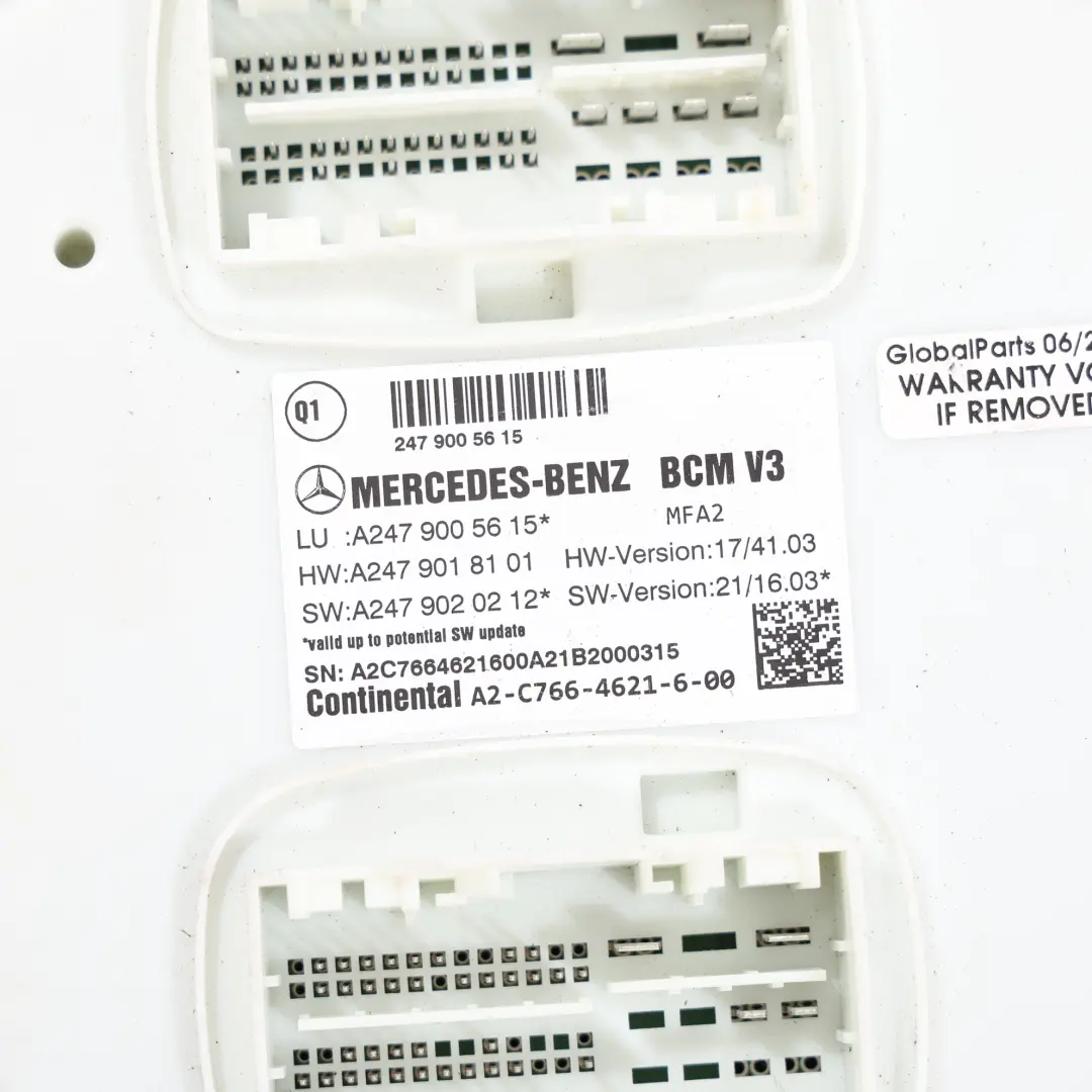 Module De Contrôle De Carrosserie BCM ECU pour Mercedes H243 H247 à propos du numéro de pièce A2479005615 Mercedes H243 H247 Module De Contrôle De Carrosserie BCM ECU - SKU A2479005615 - Numéro de pièce A2479005615