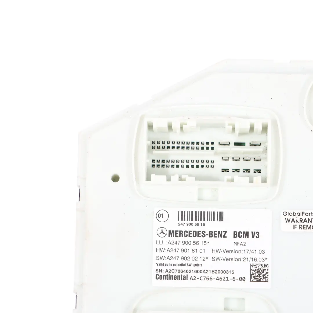 Module De Contrôle De Carrosserie BCM ECU pour Mercedes H243 H247 à propos du numéro de pièce A2479005615 Mercedes H243 H247 Module De Contrôle De Carrosserie BCM ECU - SKU A2479005615 - Numéro de pièce A2479005615