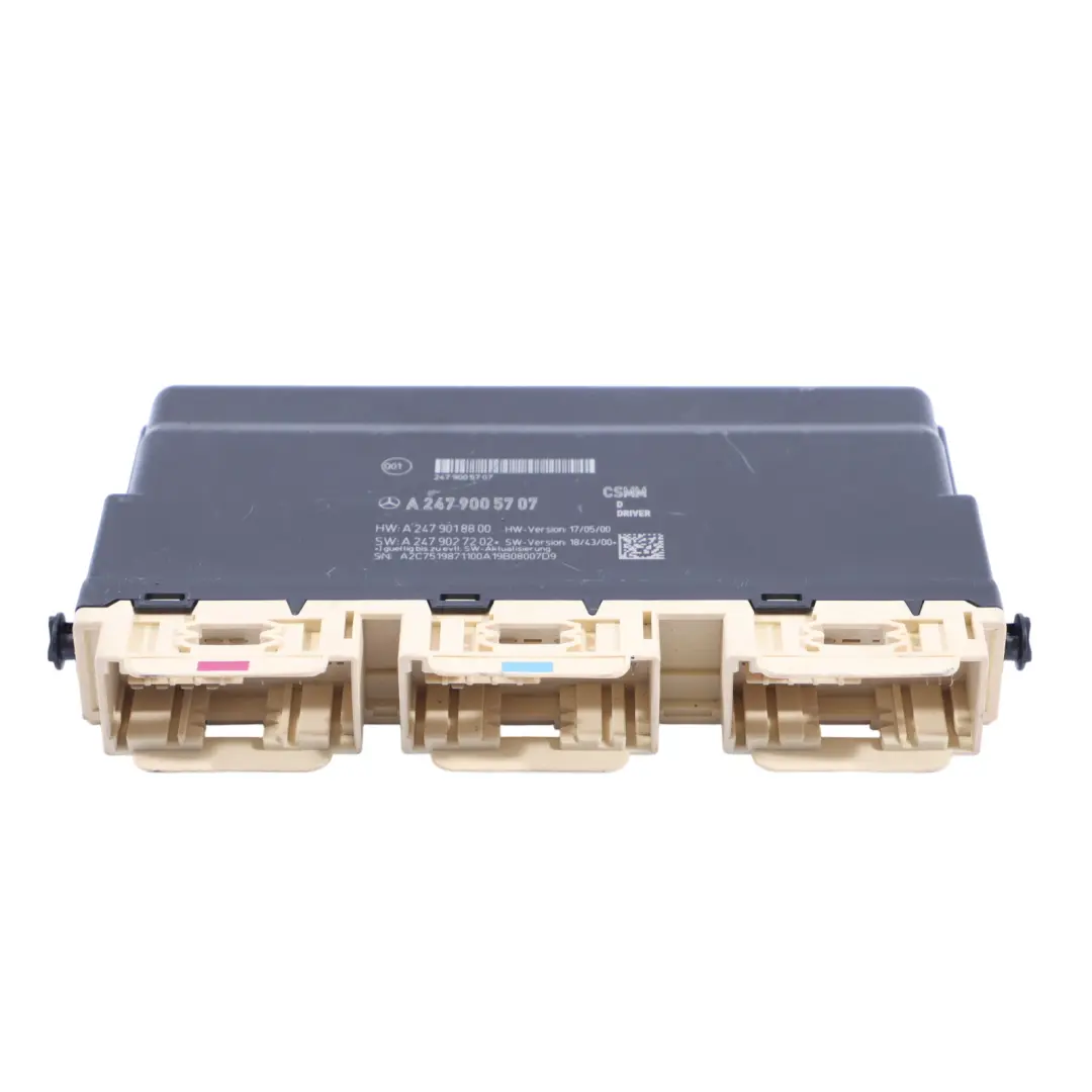 Vordersitz Links Modul Steuergerät ECU für Mercedes W177 mit Teilenummer A2479005707 Mercedes W177 Vordersitz Links Modul Steuergerät ECU - SKU A2479005707 - Teilenummer A2479005707