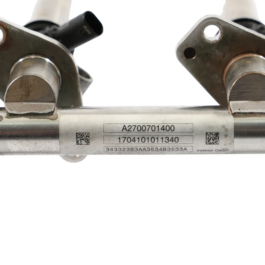 Rail Mercedes C117 W177 Petrol M270 Fuel Distributor Injectors to Fuel with Part number A2700701095 Fuel Rail Mercedes C117 W177 Petrol M270 Fuel Distributor Injectors - SKU A2700701095 - Part number A2700701095