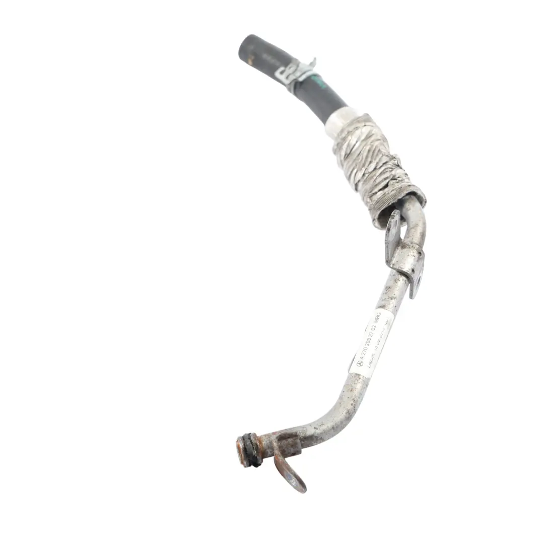 M270 Tuyau refroidissement Ligne turbocompresseur pour Mercedes W176 à propos du numéro de pièce A2702030800 Mercedes W176 M270 Tuyau refroidissement Ligne turbocompresseur - SKU A2702030800 - Numéro de pièce A2702030800