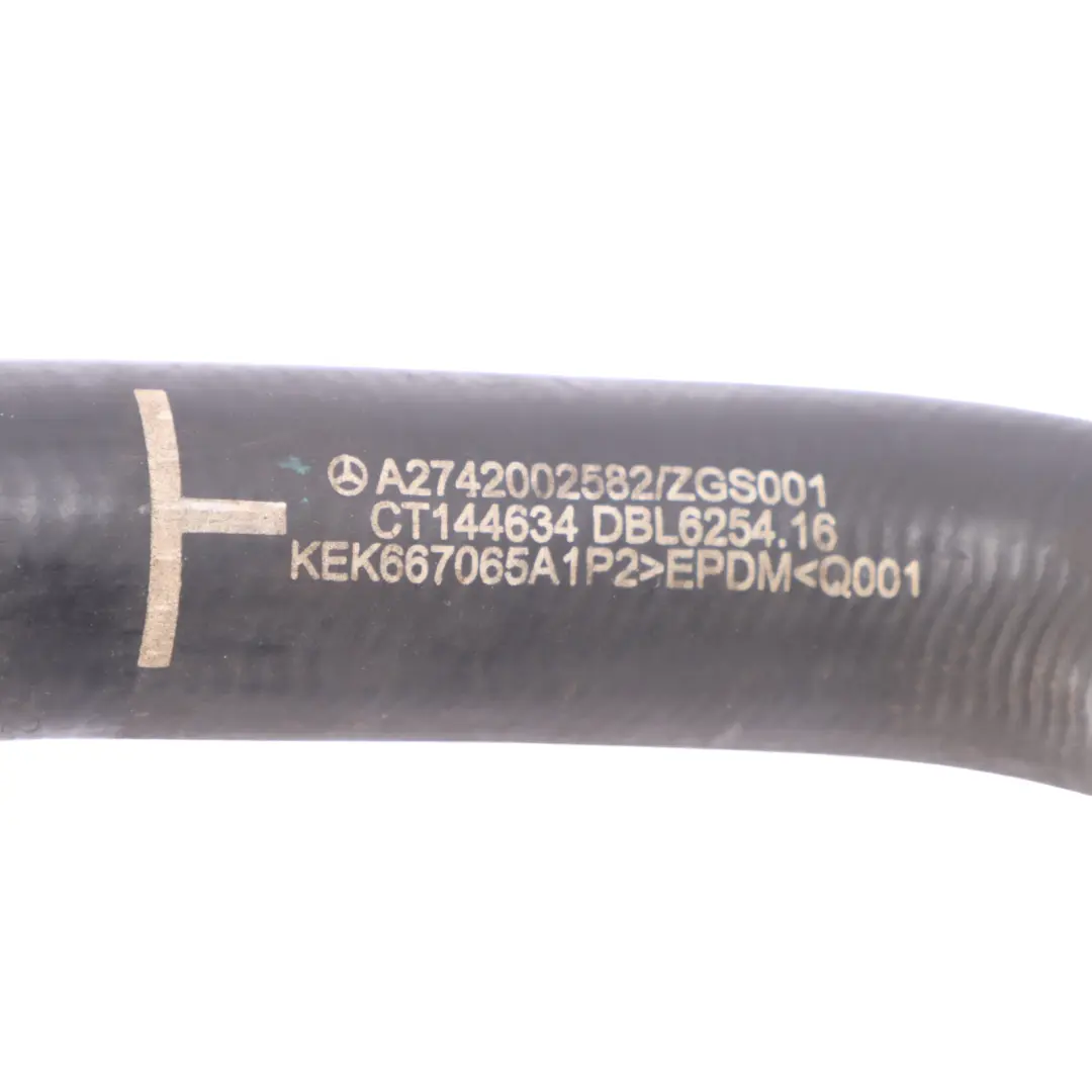 Water Hose Mercedes W212 X253 M274 Cooling Coolant Pipe Line Tube to with Part number A2742002582 Water Hose Mercedes W212 X253 M274 Cooling Coolant Pipe Line Tube - SKU A2742002582 - Part number A2742002582