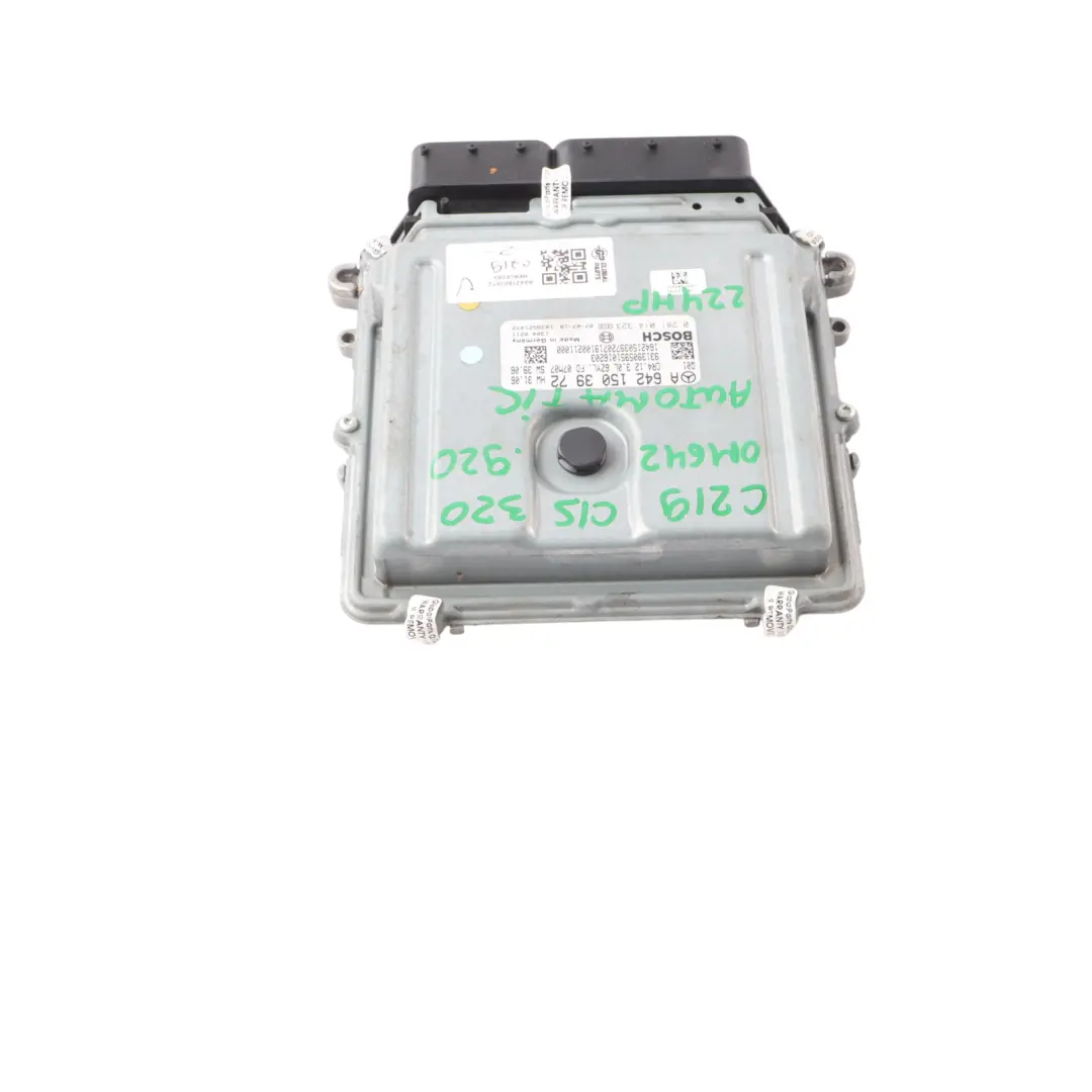 642.920 224HP Engine Module Unit ECU Automatic to Mercedes C219 CLS 320 with Part number A6421503972 Mercedes C219 CLS 320 642.920 224HP Engine Module Unit ECU Automatic - SKU A6421503972 - Part number A6421503972