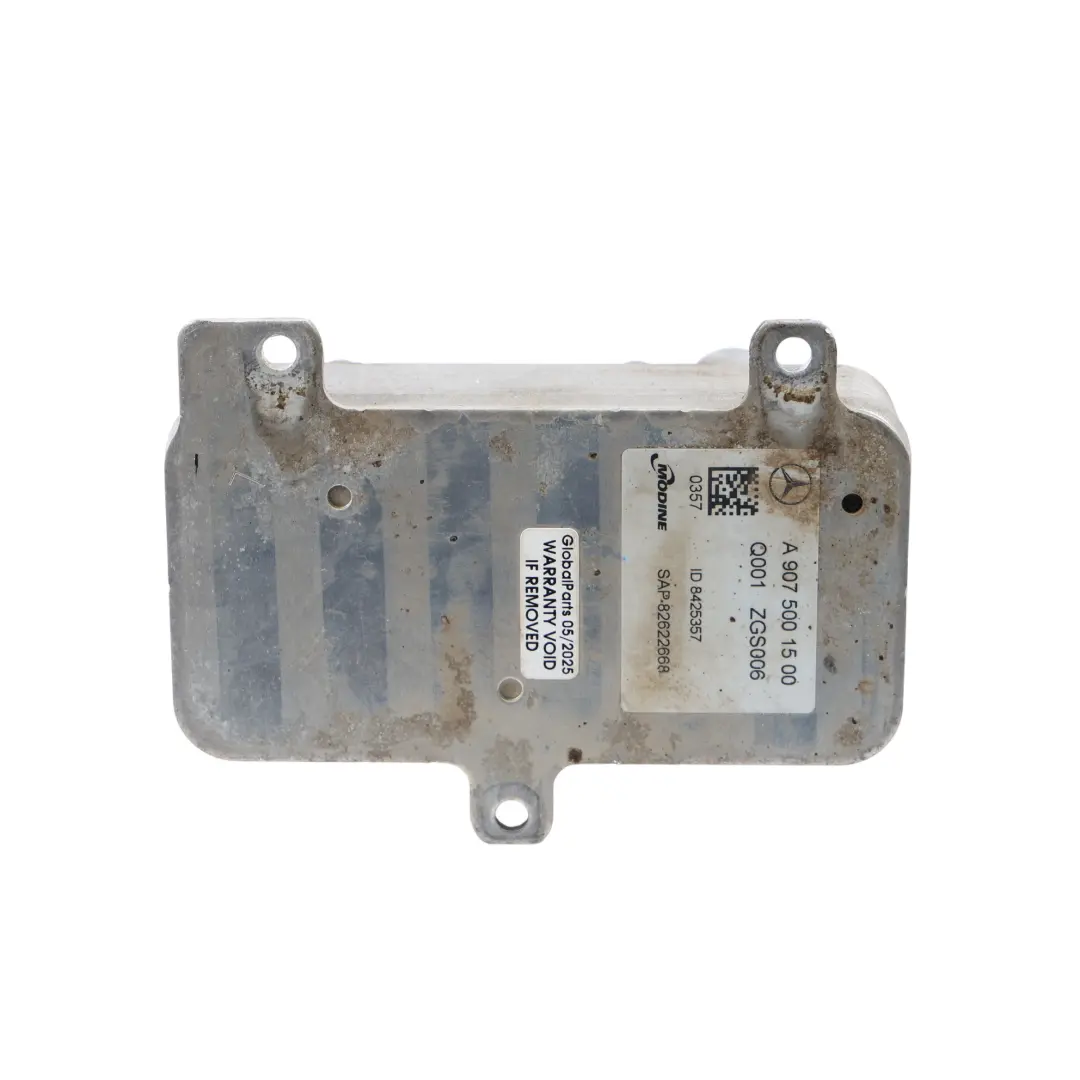 W907 OM654 Diesel Engine Oil Cooler to Mercedes with Part number A9075001500 Mercedes W907 OM654 Diesel Engine Oil Cooler - SKU A9075001500 - Part number A9075001500