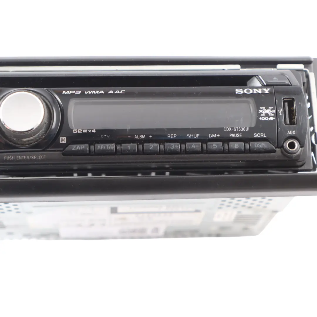 Genuine Sony CD MP3 AUX Stereo Audio Radio Player Head Unit to with Part number CDX-GT530UI Genuine Sony CD MP3 AUX Stereo Audio Radio Player Head Unit - SKU CDX-GT530UI - Part number CDX-GT530UI