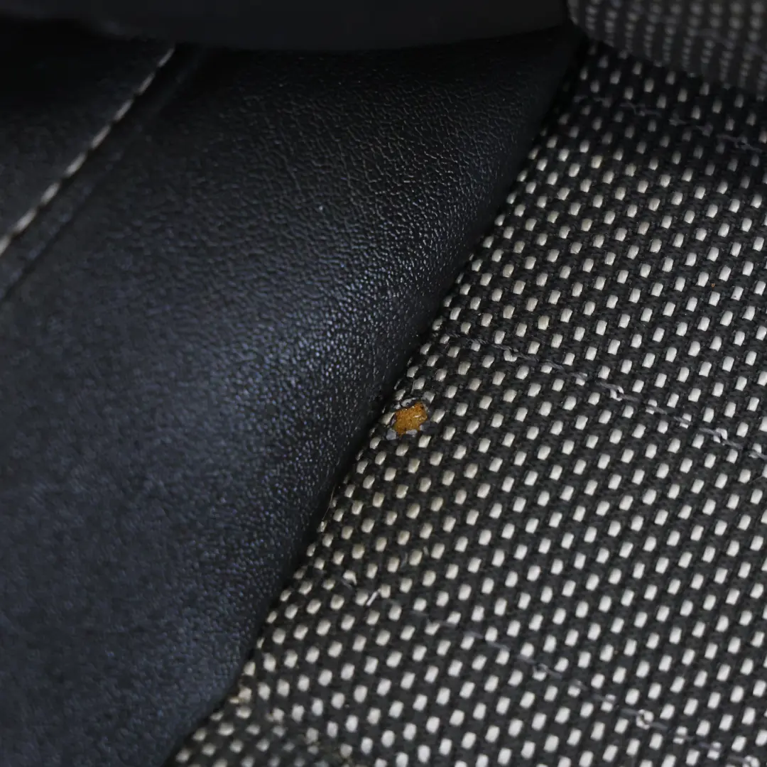 Vauxhall Corsa D VXR Front Sport Seat Seats Recaro Half Leather Black Grey - SKU CORSA-D-SEAT-RECARO-SET - Part number CORSA-D-SEAT-RECARO-SET