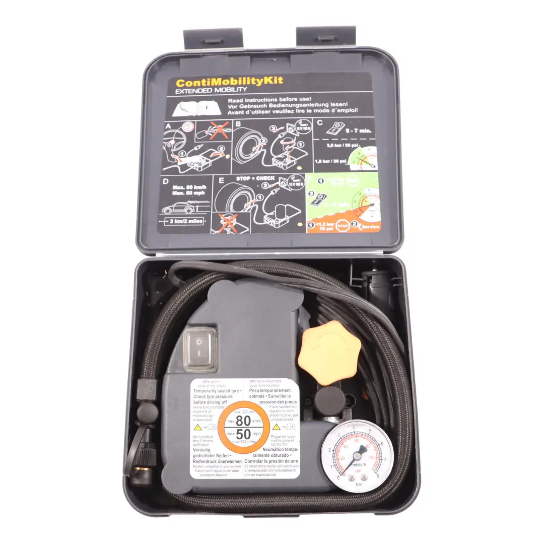 Genuine Continental Tyre Air Compressor Pump Inflator ContiMobility Kit to with Part number D301165 Genuine Continental Tyre Air Compressor Pump Inflator ContiMobility Kit - SKU D301165 - Part number D301165