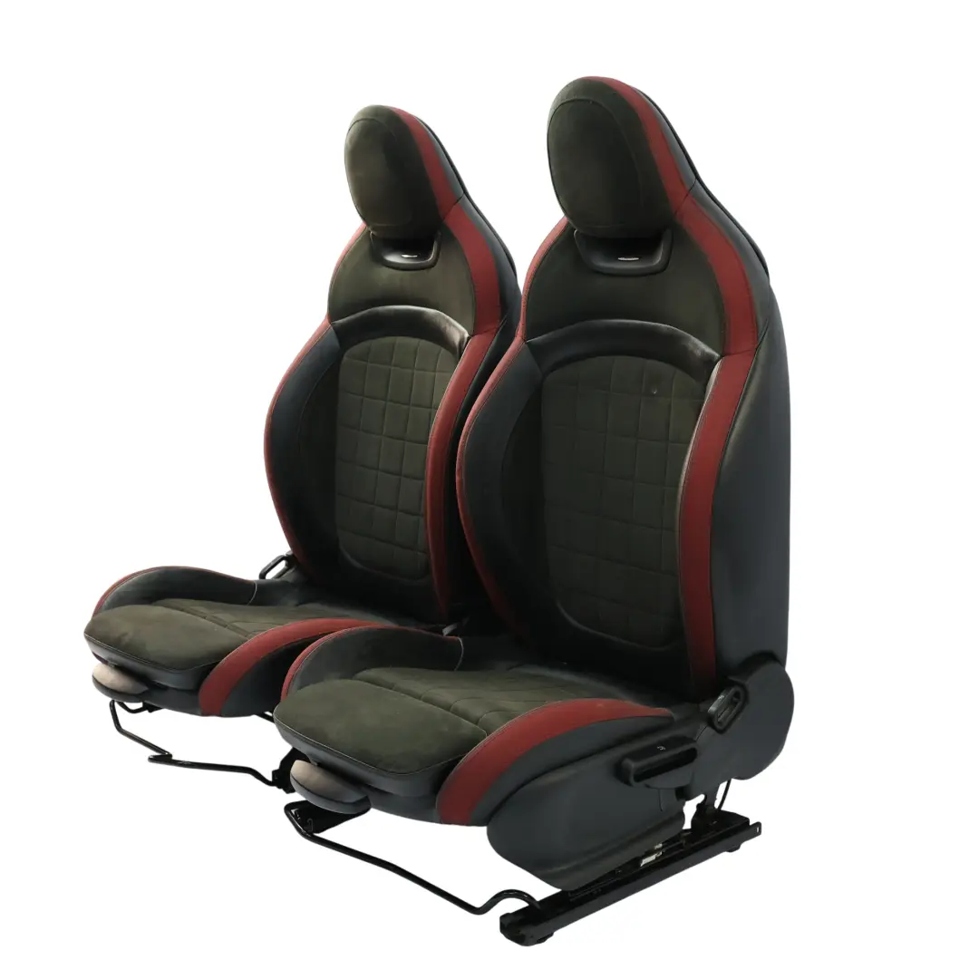 Seats Mini F56 John Cooper Works Heated Sport Dinamica Leather Carbon Black Red to with Part number F56-SPORT-HALFLEATHER-DINAMICA Seats Mini F56 John Cooper Works Heated Sport Dinamica Leather Carbon Black Red - SKU F56-SPORT-HALFLEATHER-DINAMICA-RED - Part number F56-SPORT-HALFLEATHER-DINAMICA