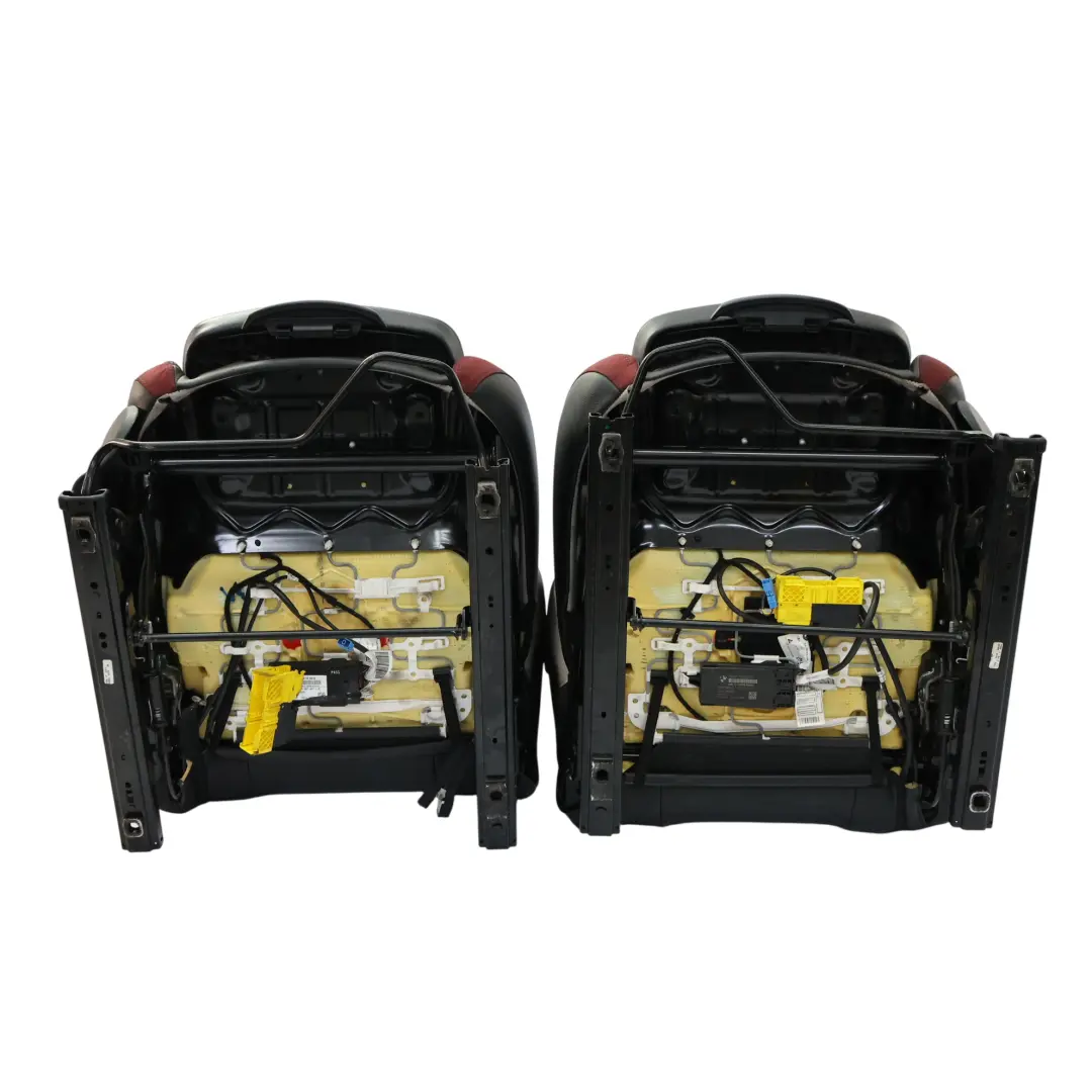  Sièges Mini F56 John Cooper Works Chauffants Sport Dinamica Cuir Noir Carbone - SKU F56-SPORT-HALFLEATHER-DINAMICA-RED - Numéro de pièce F56-SPORT-HALFLEATHER-DINAMICA