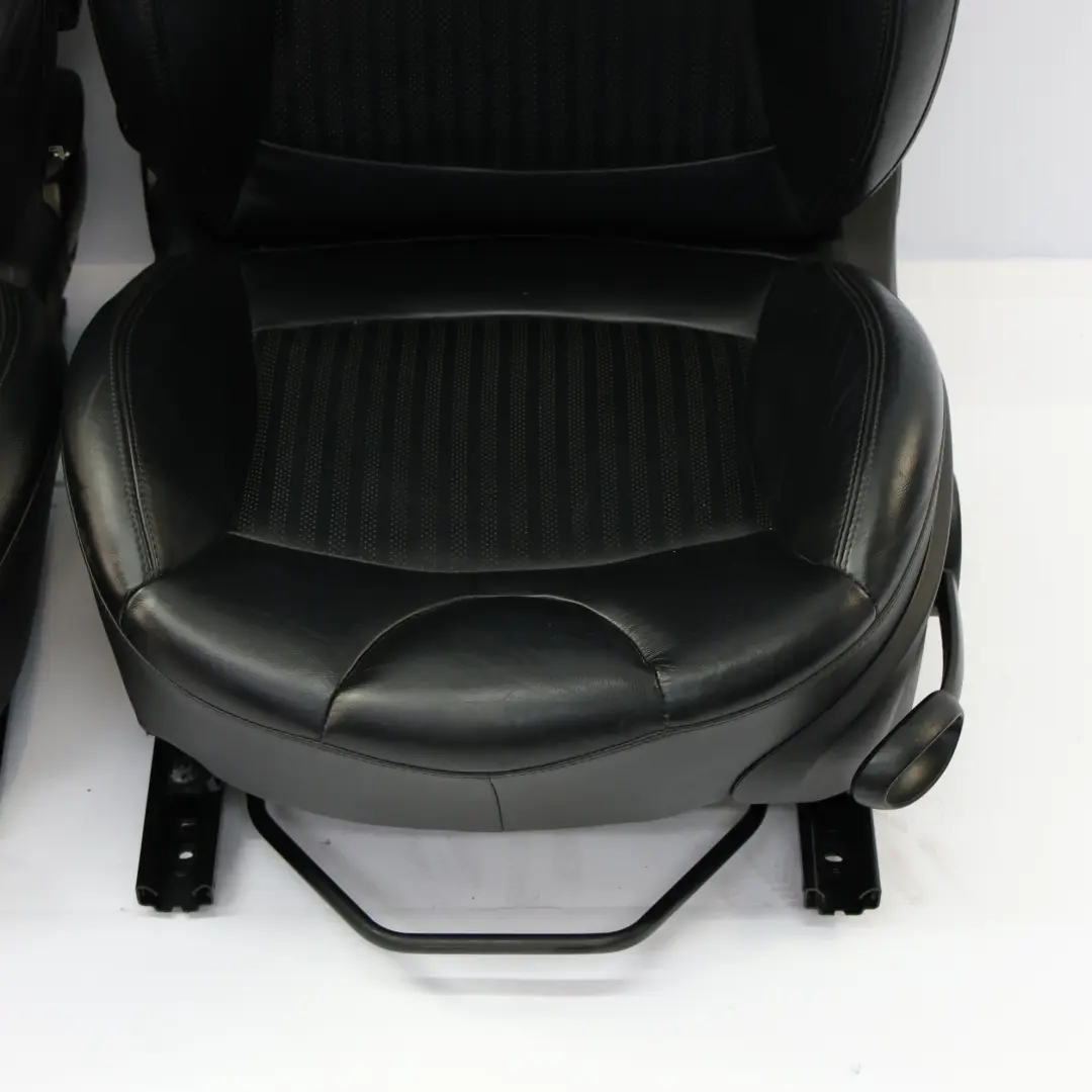 Front Rear Sport Full Leather Seats Heated Set Black to Mini Cooper One R56 with Part number R56-SEATS-SPORT-LEATHER-SET-T8E1 Mini Cooper One R56 Front Rear Sport Full Leather Seats Heated Set Black - SKU R56-SEATS-SPORT-LEATHER-SET-T8E1-1 - Part number R56-SEATS-SPORT-LEATHER-SET-T8E1