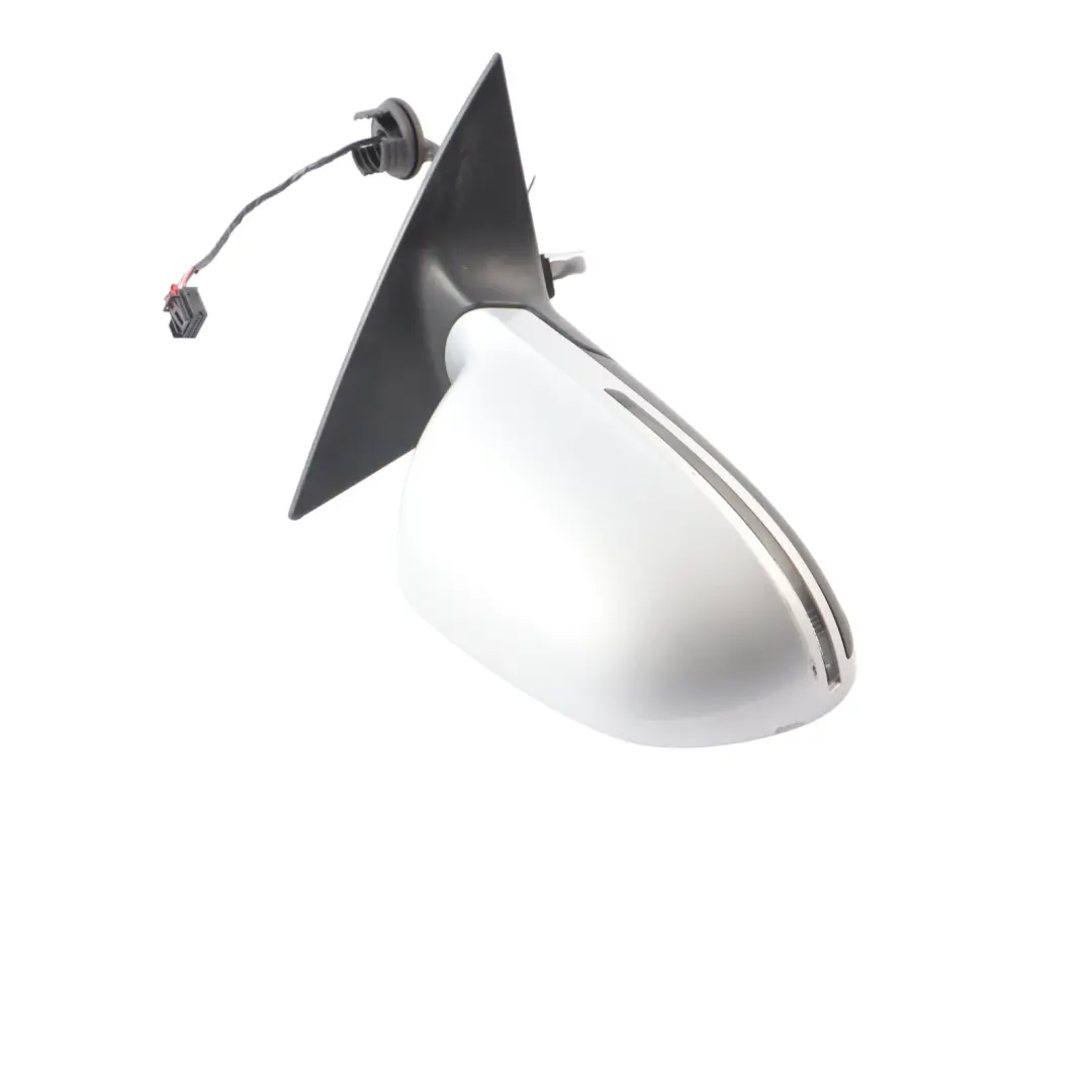 Audi A6 C6 Wing Mirror Door Electric Right O/S Ice Silver Metallic - X7W - SKU RHD-4F2857410AK-ICS - Part number 4F2857410AK